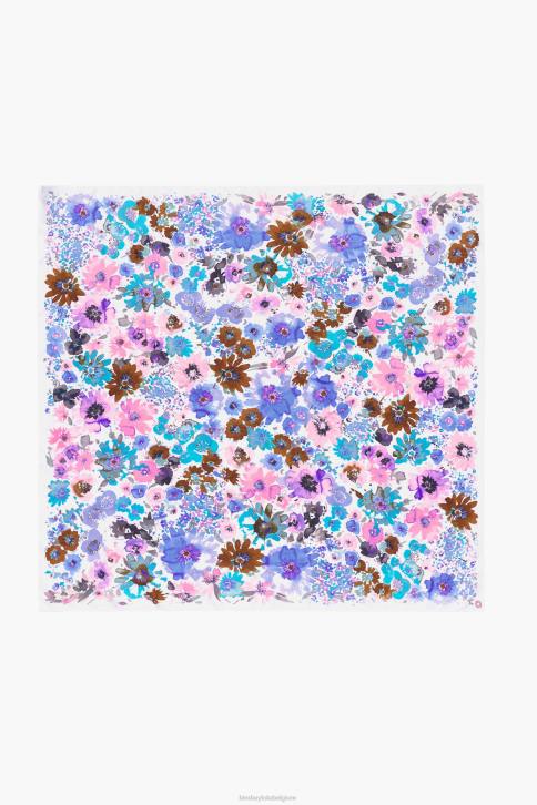 aquarel bloemen sjaal Bimba Y Lola wit accessoires 4HDL617