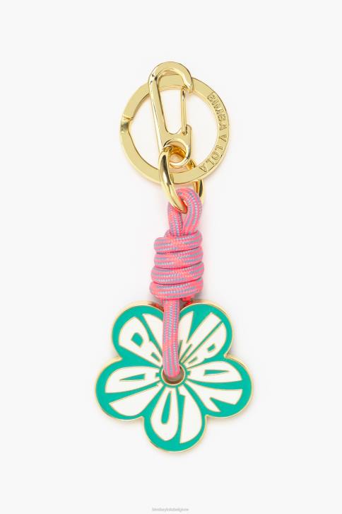 bloem sleutelhanger Bimba Y Lola blauw accessoires 4HDL949