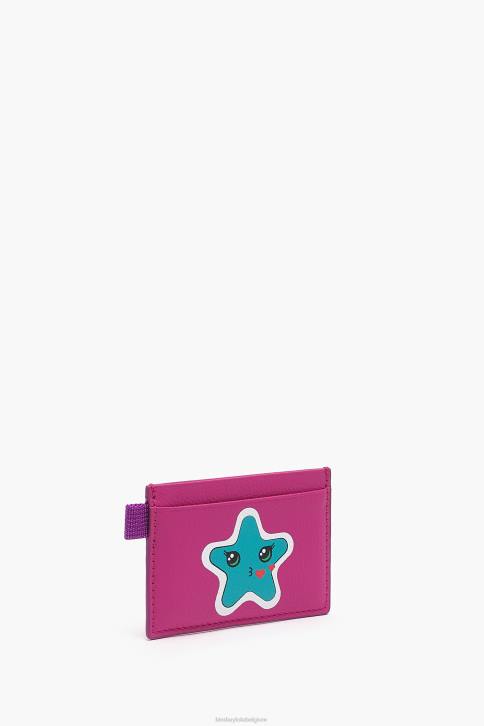 lederen kaarthouder Bimba Y Lola fuchsia accessoires 4HDL1126