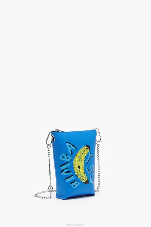 byl crossbodytas met bananenprint Bimba Y Lola blauw accessoires 4HDL152