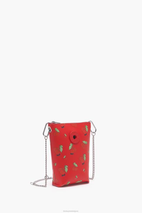 crossbodytas met kersenprint Bimba Y Lola rood accessoires 4HDL149