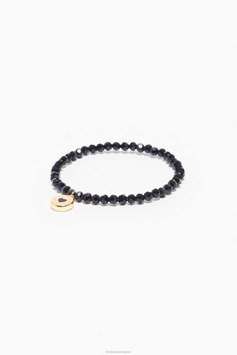 logo kristallen armband Bimba Y Lola zwart accessoires 4HDL670