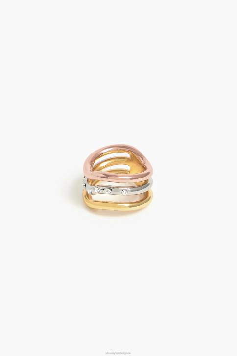 driekleurige ring Bimba Y Lola Kristallen accessoires 4HDL738