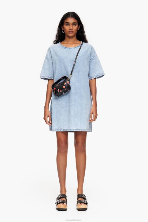 denim mini-jurk Bimba Y Lola blauw kleding 4HDL225