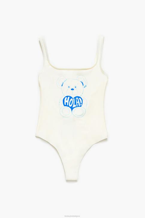 badpak met beerlogo Bimba Y Lola geel kleding 4HDL884