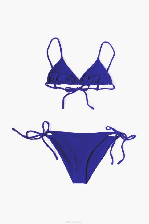 getextureerde triangelbikini Bimba Y Lola blauw kleding 4HDL887