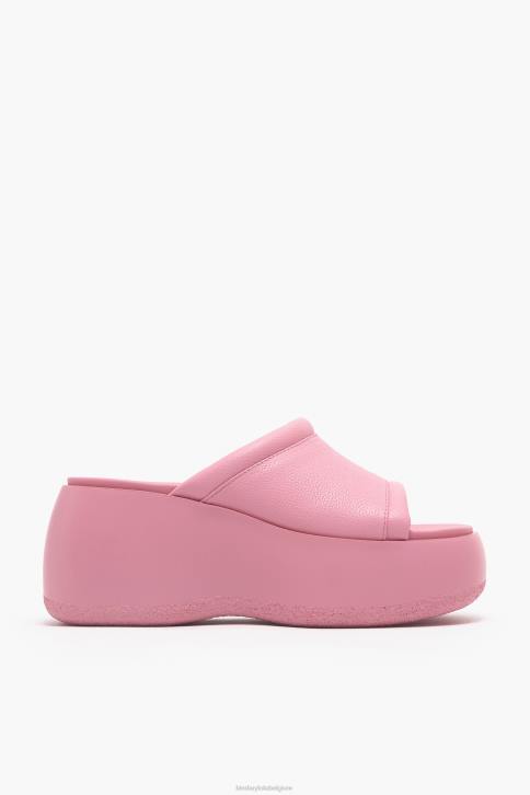 leren platform sandaal Bimba Y Lola roze schoeisel 4HDL567