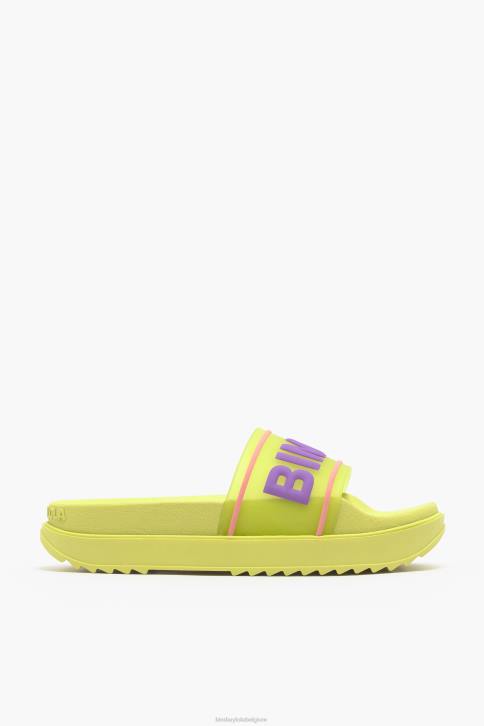 logo platform flip-flop Bimba Y Lola geel schoeisel 4HDL589